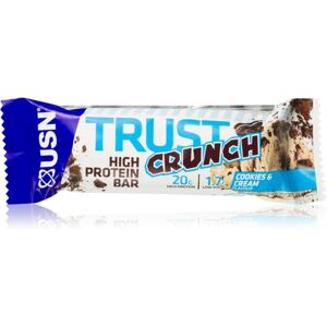 USN Trust Crunch proteinová tyčinka příchuť Cookies & Cream 60 g