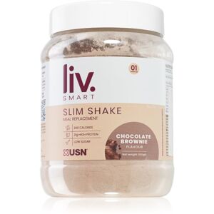 USN LivSmart Slim Shake prášek na přípravu nápoje pro podporu hubnutí příchuť Chocolate Brownie 550 g