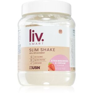 USN LivSmart Slim Shake prášek na přípravu nápoje pro podporu hubnutí příchuť Strawberries Cream 550 g