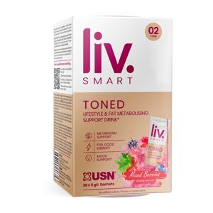 USN LivSmart Toned prášek na přípravu nápoje pro podporu sportovního výkonu příchuť Mixed Berries 20x5 g