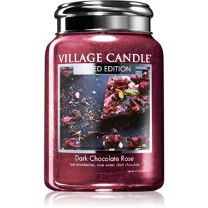 Village Candle Dark Chocolate Rose vonná svíčka 602 g