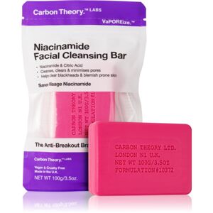 Carbon Theory Facial Cleansing Bar Niacinamide čisticí mýdlo na obličej Pink 100 g