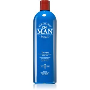 CHI Man The One 3 v 1 šampon, kondicionér a sprchový gel 739 ml