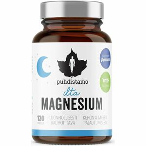 Puhdistamo Night Magnesium podpora spánku a regenerace 120 ks