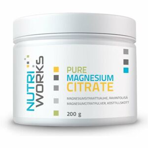 NutriWorks Pure Magnesium Citrate podpora sportovního výkonu a regenerace 200 g