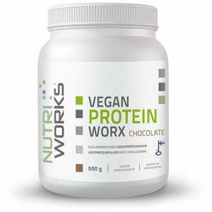 NutriWorks Vegan Protein Worx rostlinný protein v prášku příchuť chocolate 500 g