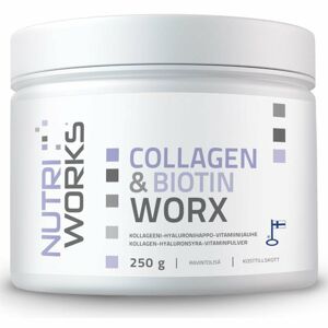 NutriWorks Collagen & Biotin Worx doplněk stravy pro krásné vlasy, pleť a nehty 250 g