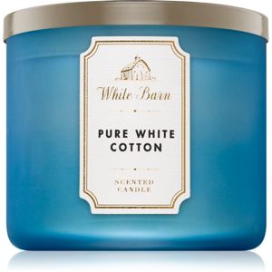 Bath & Body Works Pure White Cotton vonná svíčka 411 g