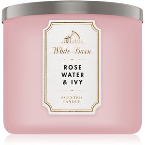 Bath & Body Works Rose Water & Ivy vonná svíčka I. 411 g
