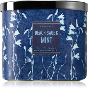 Bath & Body Works Beach Sage & Mint vonná svíčka 411 g