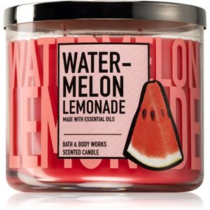 Bath & Body Works Watermelon Lemonade vonná svíčka s esenciálními oleji 411 g