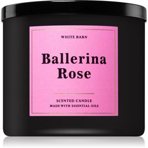Bath & Body Works Ballerina Rose vonná svíčka s esenciálními oleji 411 g
