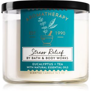 Bath & Body Works Aromatherapy Eucalyptus & Tea vonná svíčka 411 g