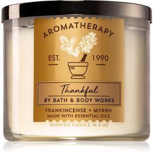 Bath & Body Works Frankincense + Myrrh vonná svíčka (Thankful) 411 g