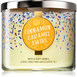 Bath & Body Works Cinnamon Caramel Swirl vonná svíčka 411 g