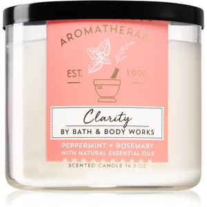 Bath & Body Works Aromatherapy Peppermint & Rosemary vonná svíčka Clarity 411 g