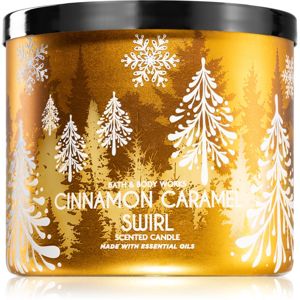 Bath & Body Works Cinnamon Caramel Swirl vonná svíčka I. 411 g