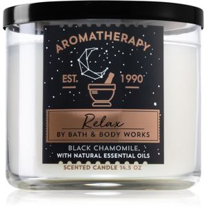 Bath & Body Works Relax Black Chamomile vonná svíčka 411 g