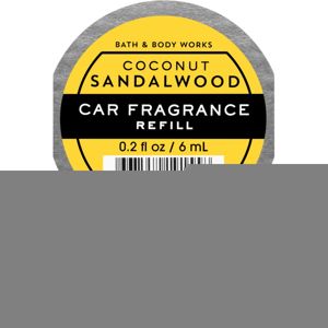 Bath & Body Works Coconut Sandalwood vůně do auta náhradní náplň 6 ml