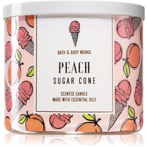 Bath & Body Works Peach Sugar Cone vonná svíčka 411 g