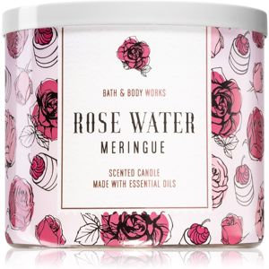Bath & Body Works Rose Water Meringue vonná svíčka 411 g
