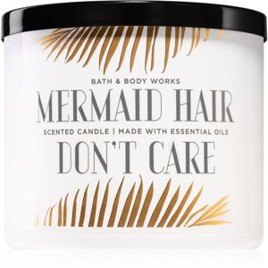 Bath & Body Works Mermaid Hair Don't Care vonná svíčka s esenciálními oleji I. 411 g