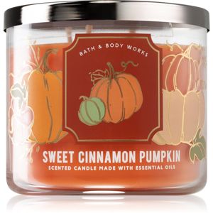 Bath & Body Works Sweet Cinnamon Pumpkin vonná svíčka I. 411 g