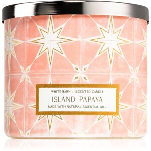Bath & Body Works Island Papaya vonná svíčka 411 g