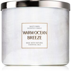 Bath & Body Works Warm Ocean vonná svíčka s esenciálními oleji 411 g