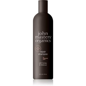 John Masters Organics Honey & Hibiscus obnovující šampon pro poškozené vlasy 473 ml