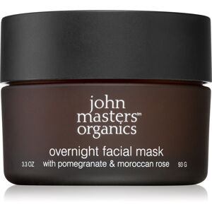 John Masters Organics Pomegranate & Moroccan Rose Overnight Facial Mask rozjasňující noční maska 93 g