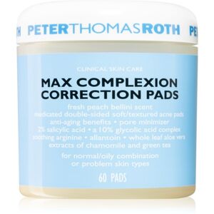 Peter Thomas Roth Max Complexion čisticí tampónky pro vyhlazení pleti a minimalizaci pórů 60 ks
