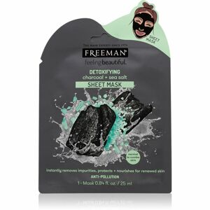 Freeman Feeling Beautiful detoxikační plátýnková maska s aktivním uhlím 25 ml