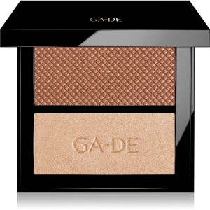 GA-DE Velveteen Blush and Shimmer Duet paletka na tvář odstín 22 Bronze & Glow 7,4 g