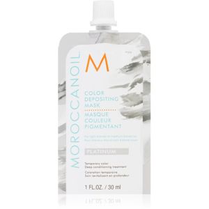 Moroccanoil Color Depositing jemná vyživující maska bez permanentních barevných pigmentů Platinum 30 ml