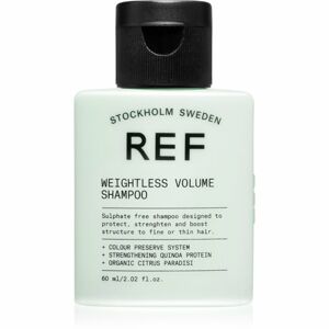 REF Weightless Volume Shampoo šampon pro jemné a zplihlé vlasy pro objem od kořínků 60 ml