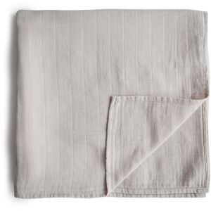 Mushie Muslin Swaddle Blanket Organic Cotton zavinovačka Fog 120x120cm 1 ks