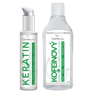 Clinical Keratin kúra + Kofeinový šampon sada (pro muže a ženy)