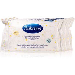 Bübchen Sensitive Wet Wipes vlhčené čisticí ubrousky pro děti 4 x 52 ks