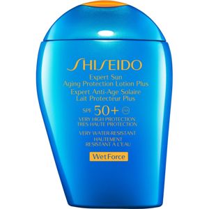 Shiseido Sun Care Expert Sun Aging Protection Lotion Plus WetForce opalovací mléko na obličej a tělo SPF 50+ 100 ml