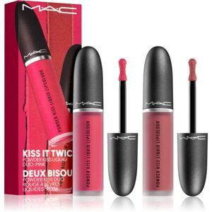 MAC Cosmetics Kiss It Twice Powder Kiss Liquid Duo dárková sada odstín Pink 2 ks