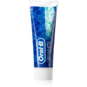 Oral B 3D White zubní pasta s fluoridem pro zářivě bílé zuby Soft Mint 75 ml