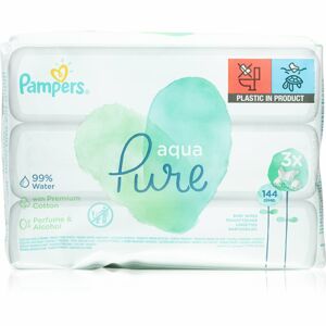 Pampers Aqua Pure vlhčené čisticí ubrousky pro děti 3x48 ks