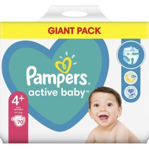 Pampers Active Baby Size 4 Plus jednorázové pleny 10-15 kg 70 ks