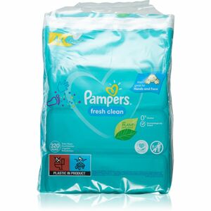 Pampers Fresh Clean XXL vlhčené čisticí ubrousky pro děti pro citlivou pokožku 4x80 ks