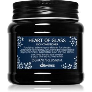 Davines Heart of Glass Rich Conditioner posilující kondicionér pro blond vlasy 250 ml