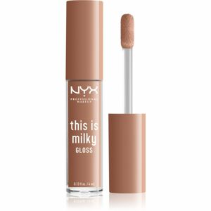 NYX Professional Makeup This is Milky Gloss hydratační lesk na rty odstín 07 - Cookies and milk 4 ml
