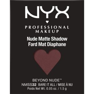 NYX Professional Makeup Nude Matte Shadow Beyond Nude™ matné oční stíny náhradní náplň odstín 32 Bare it All 1.5 g