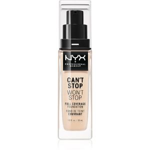 NYX Professional Makeup Can't Stop Won't Stop Full Coverage Foundation vysoce krycí make-up odstín 03 Porcelain 30 ml
