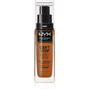 NYX Professional Makeup Can't Stop Won't Stop vysoce krycí make-up odstín 21 Cocoa 30 ml